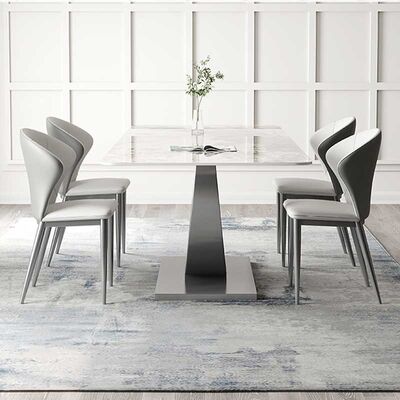 Dining Table Slate Stone Top Moon Design Modern Dining Table Sets