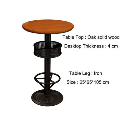 Deck Outdoor Bistro Bar Tables Set Commune Industrial Style Wood