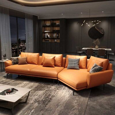 114 Inch Furniture Living Room Sectional Sofa With Chaise Office Leisure Business