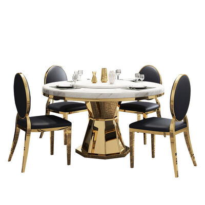 Home Luxury Dining Table And Chairs 1.5 Meter Diameter Round Dining Table