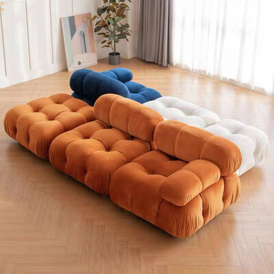 Combination Soft Modular Sofa Family Lambswool Fabric Living Room Sofas