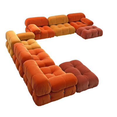 Combination Soft Modular Sofa Family Lambswool Fabric Living Room Sofas