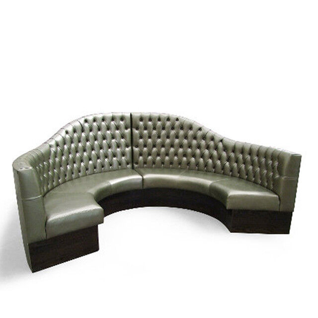9 Seat U Shaped Sectional Sofa With Recliners High Back Nightclub Booth Seating