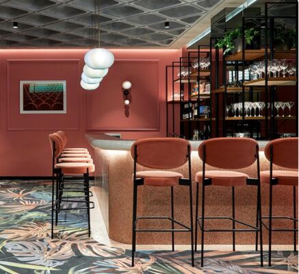 お買い得 新着品 卸売 格安 モダンデザイン ベルベット製 ダイニングチェア 高いバーチェア オンライン