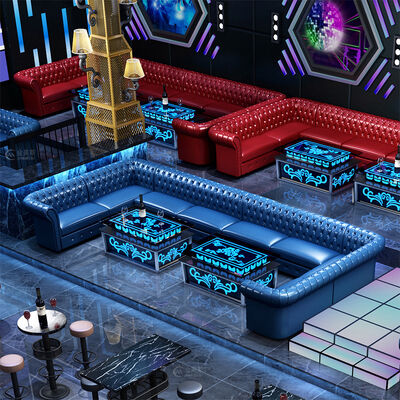 お買い得 カスタマイズバー 家族 オーディオ・ビジュアル ルーム ソファ テーブル コンビニ 壁に U 形 L 形 ラグジュアリー クラブ ソファ セット 家具 オンライン