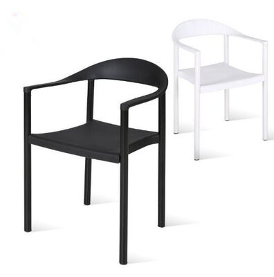 良い値段 Leisure Chair With Armrest Metal Leg PP Dining Arm Chair Polypropy Plastic Chair オンライン