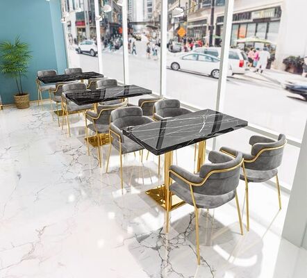 お買い得 ベルベットデザイン 商用パブ フルカーのラウンジ レストランブース ソファとレストランテーブルチェア セット販売 オンライン