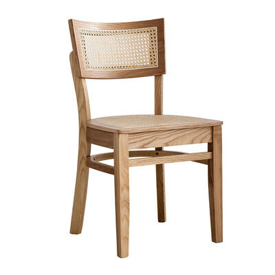 良い値段 Rustic Hand Cane Woven Chair Frame Solid Wood Chair Rattan Chair for Dining Room and Restaurant オンライン