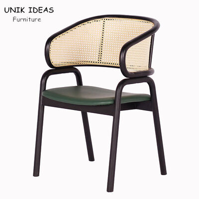 良い値段 Rattan Chair Soft Seat Modern Nordic Dining Chairs Wooden Armchair オンライン