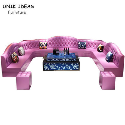 お買い得 ボタン房状のクラブ ラウンジのソファーの眠る人との革チェスターフィールドのU字型部門別 オンライン