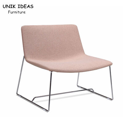 良い値段 腕のArmlessピンクのアクセントのホテルのないシーターの現代快適な単一のソファー オンライン