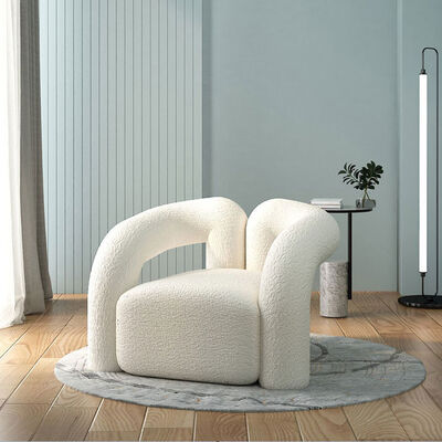 良い値段 北欧の単一の居間は1脚の座席生地のラウンジのソファーの椅子の議長を務める オンライン