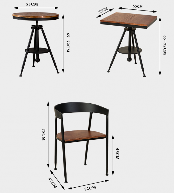 安い工場価格の喫茶店の喫茶店の金属型の椅子およびテーブル