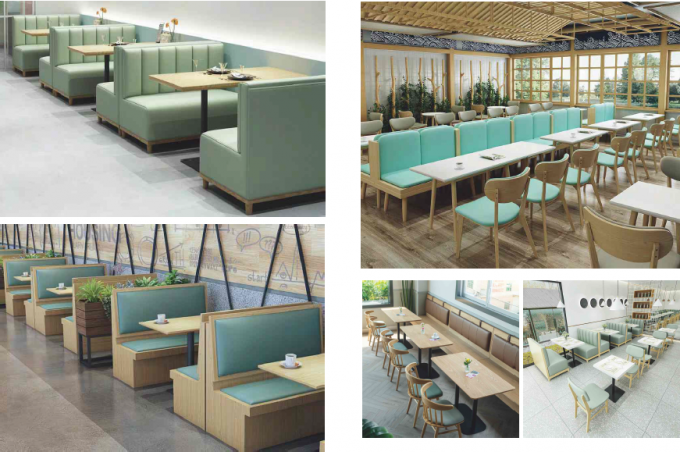 フォーシャンの卸し売り現代レストランの家具のソファー ブースの座席